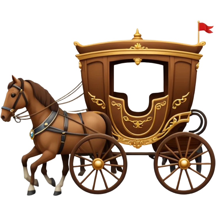 Kutsche mit Pferd emoji