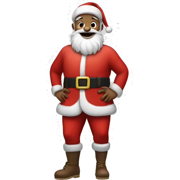 santa claus with a skirt emoji