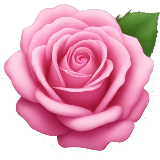 Pink rose emoji