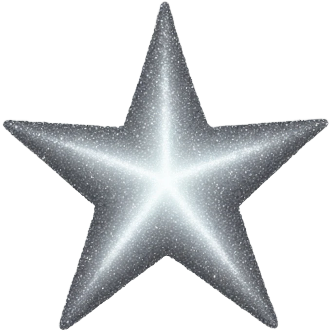 Grey sparkle star emoji