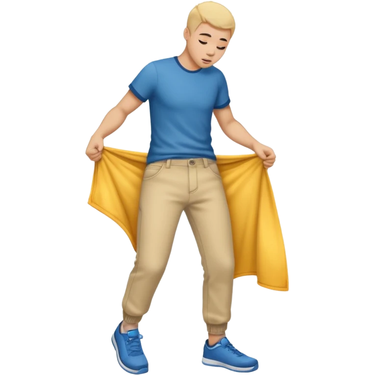 Stripping off the pants emoji