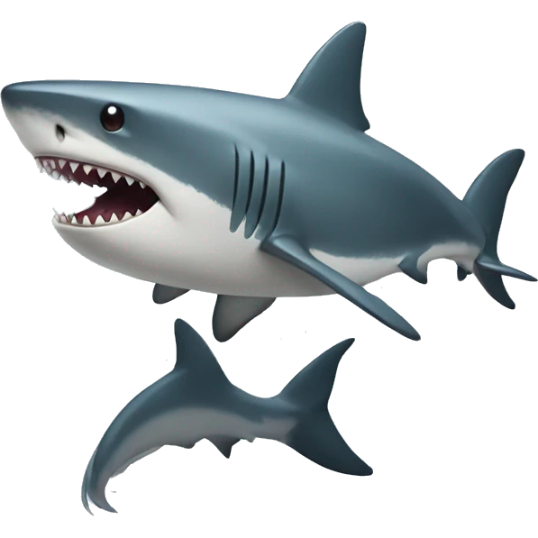 Human like shark with hands and legs emoji