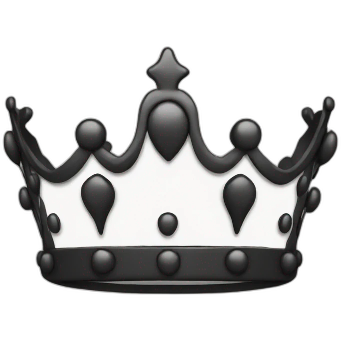 crown black emoji