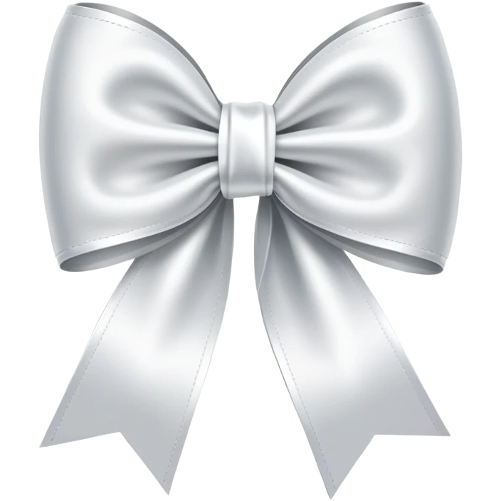 White ribbon bow  emoji