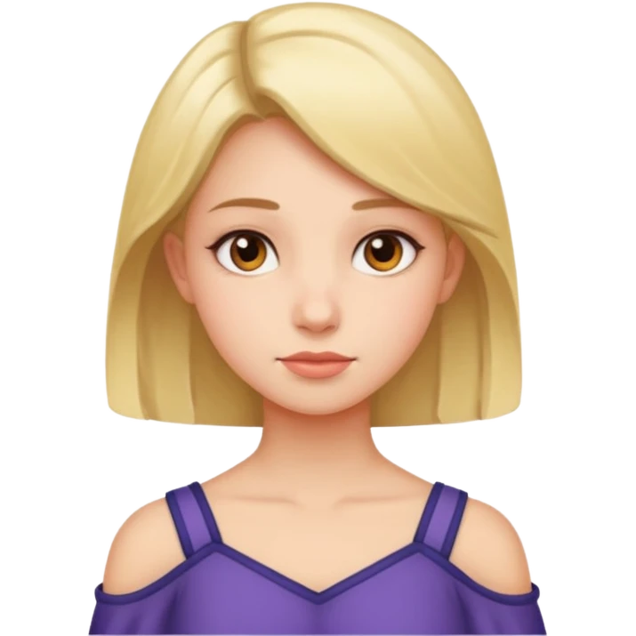 and girl with her shoulder with 6 7 on the top emoji