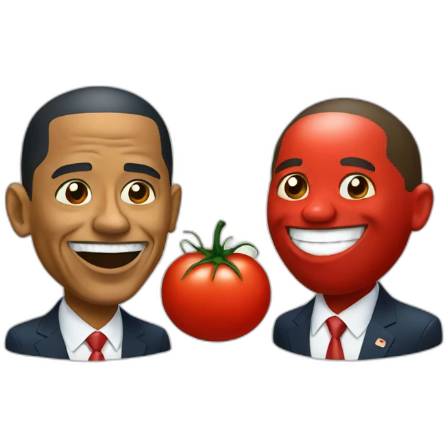 obama and tomato emoji