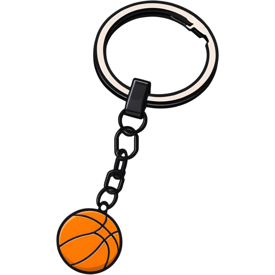 basketball keyring emoji