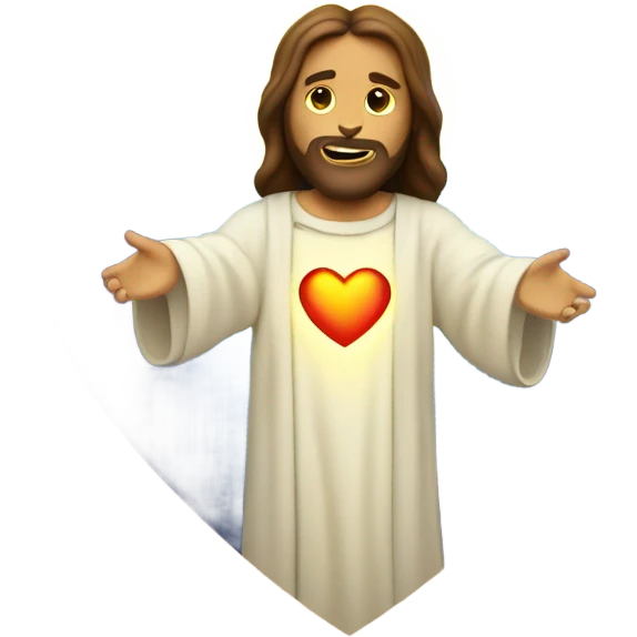 Jesus And heart emoji