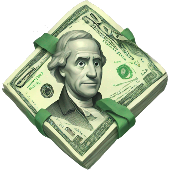 crossed money emoji