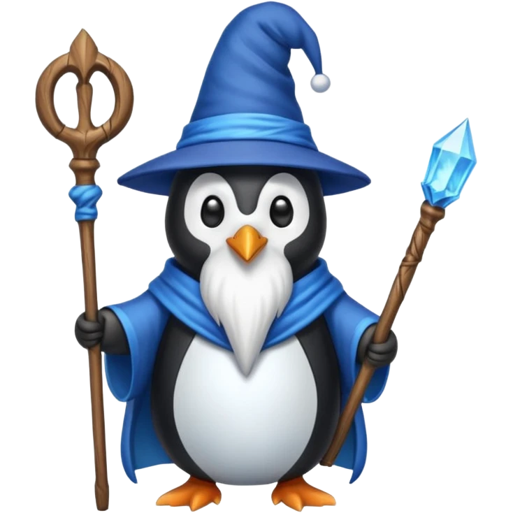 Penguin Wizard emoji