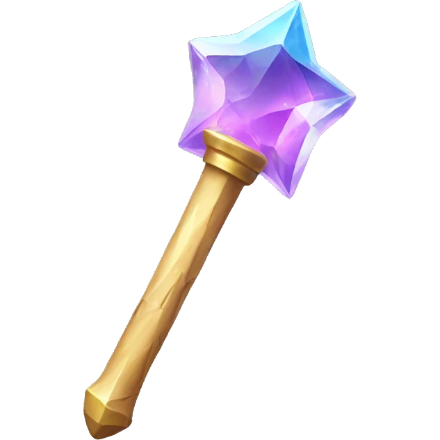 Crystal wand emoji