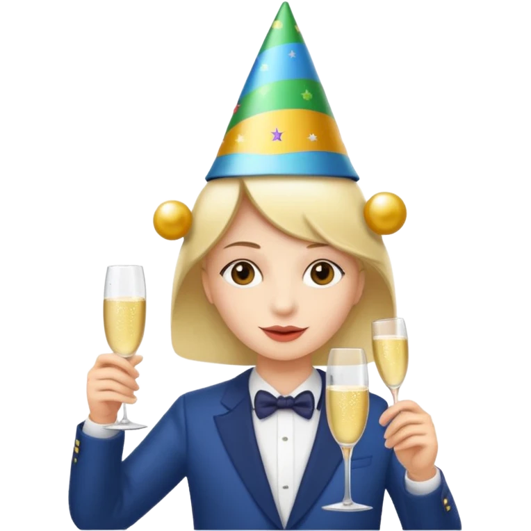 The holiday season party emoji