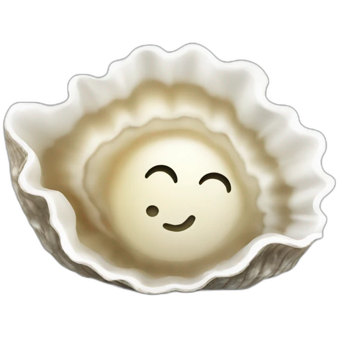 oyster shell smiling emoji