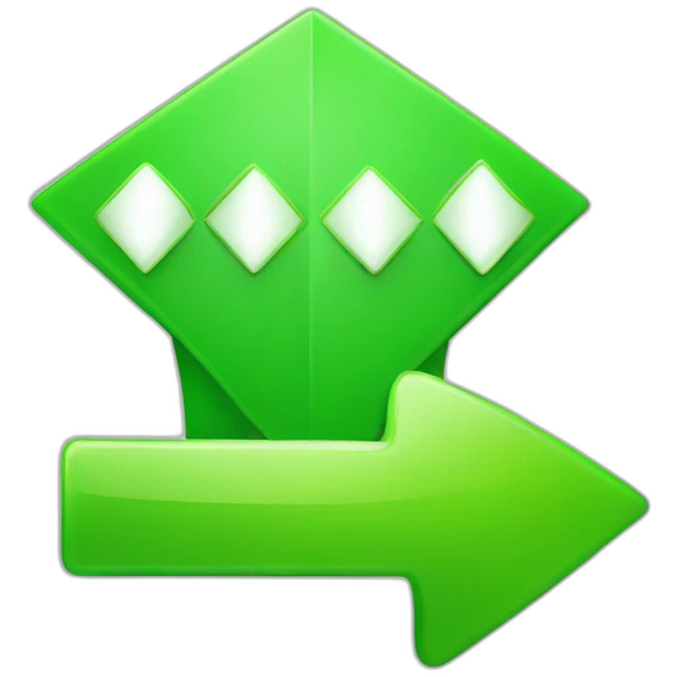 Green up arrow sales positive  emoji