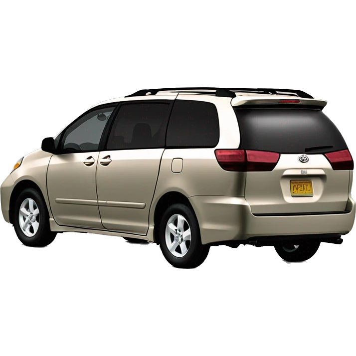 2004 toyota sienna XLE red 100% identical to real 2004 Toyota sienna emoji