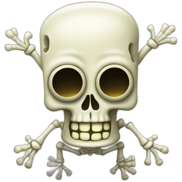 spongebob as skeleton emoji