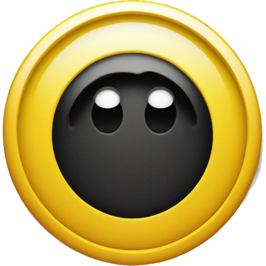 "A wavy black and red rectangle with a medium sized yellow circle in the middle." emoji