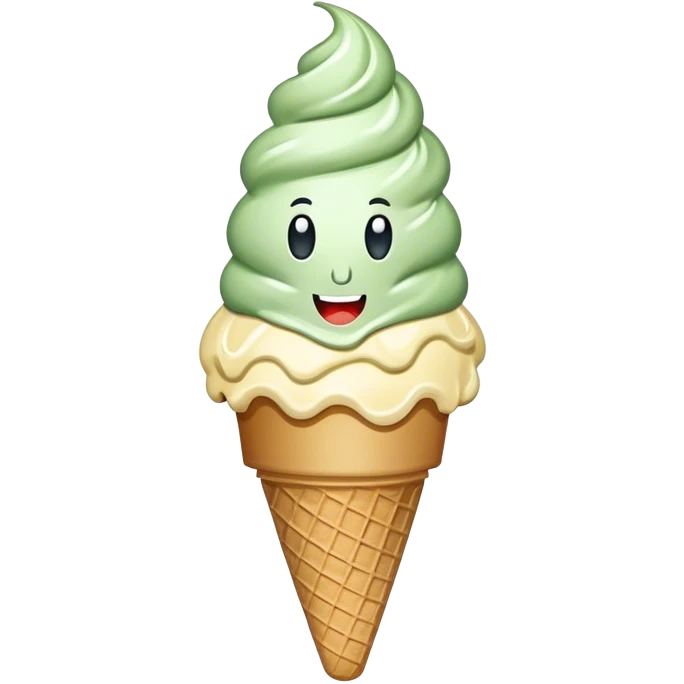 Money on ice cream emoji