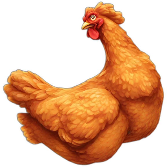 fried chicken raw emoji