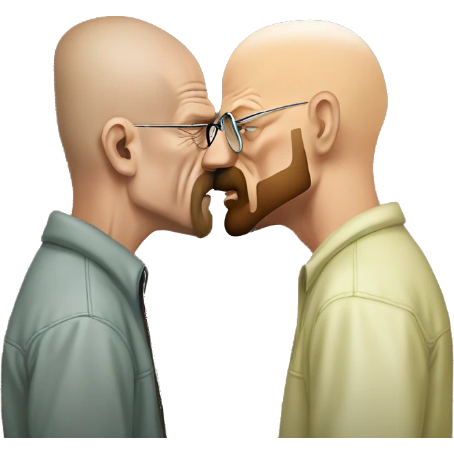 Walter White kissing Jesse Pinkman emoji