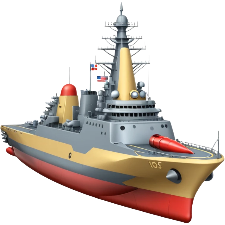 generate a very realistic missile cruiser, Admiral Zozulya emoji