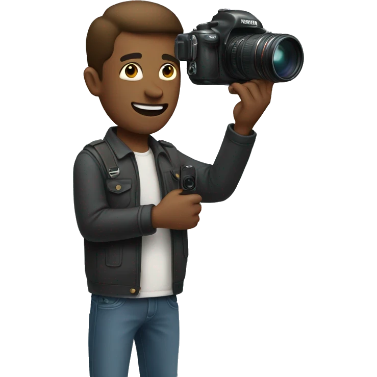 Man Holding a camera  emoji