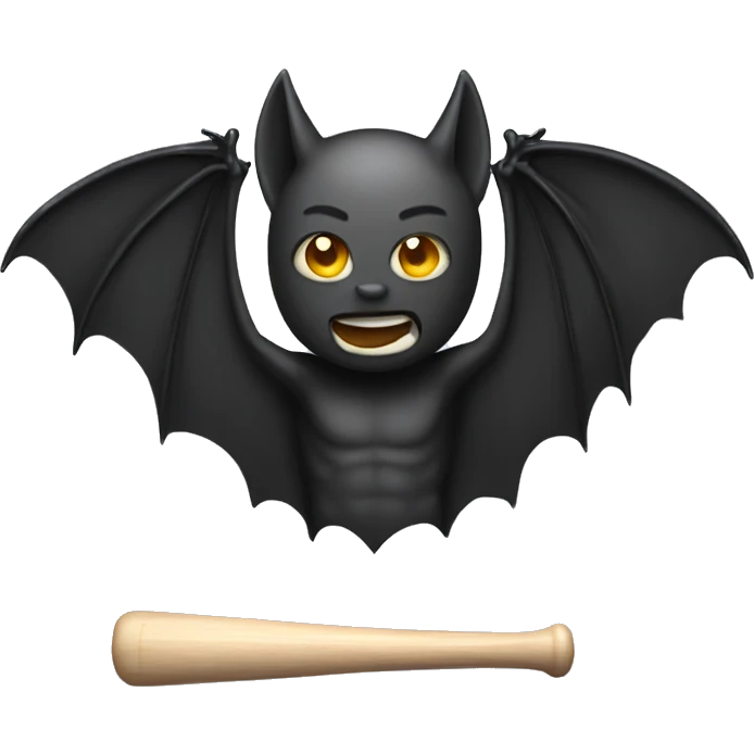 My emoji with bat emoji
