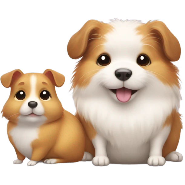 Hamster with dog emoji