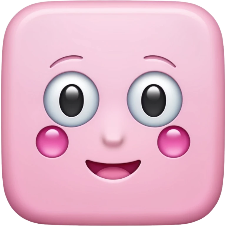simple girly pink square emoji