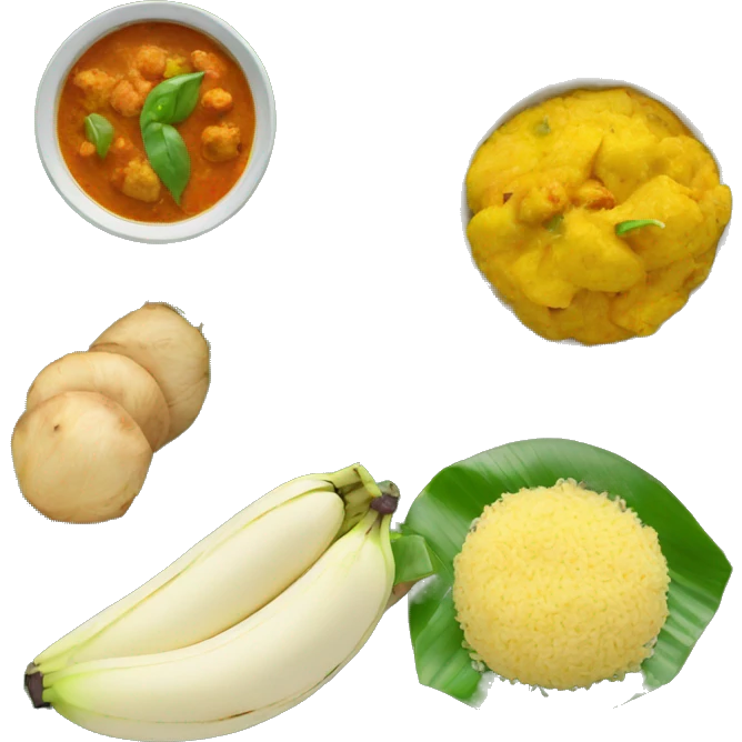 indian meal on banana leaf emoji