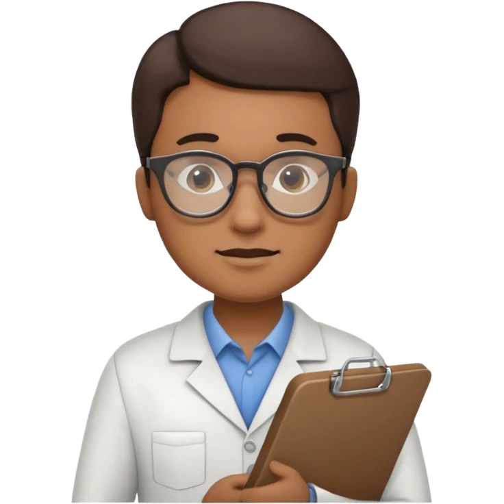engineer standing with clipboard emoji