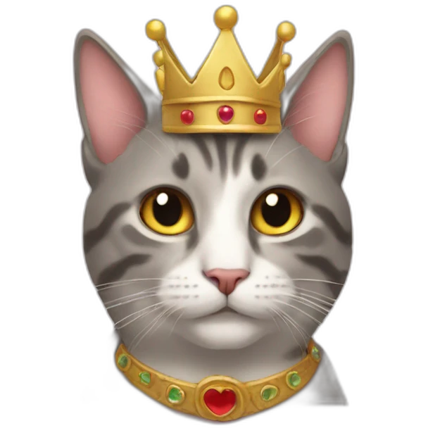 cat crown emoji