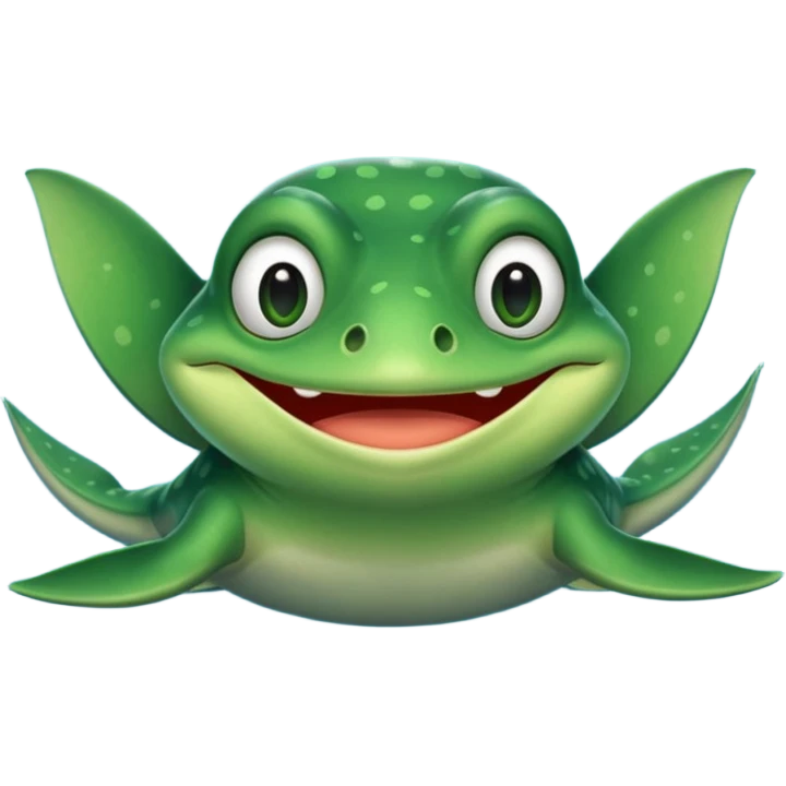 pepe the frog but as a stingray emoji