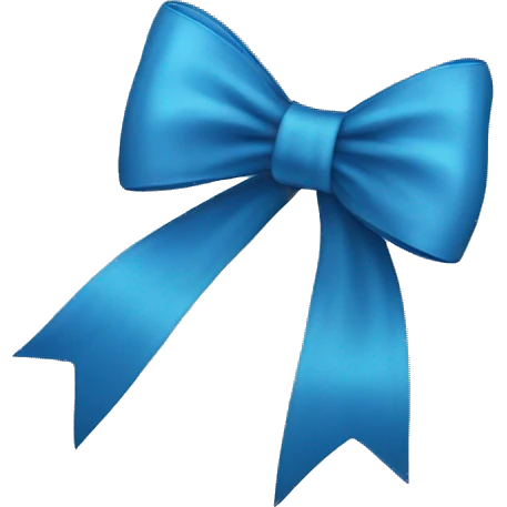 Blue Bow  emoji