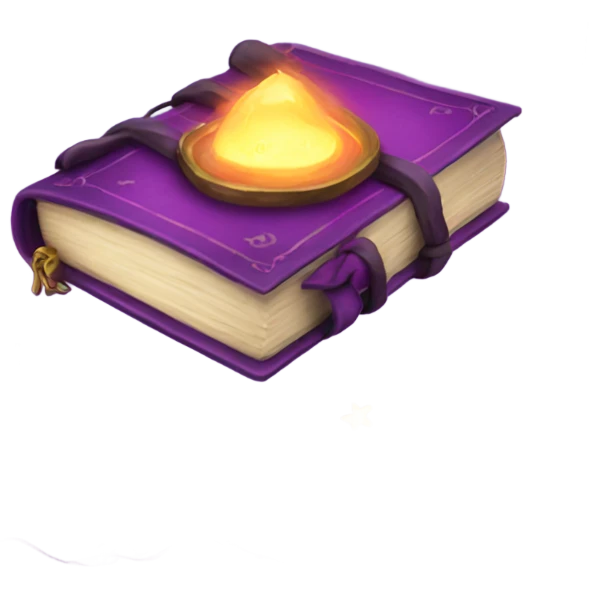 spell book that's purple emoji