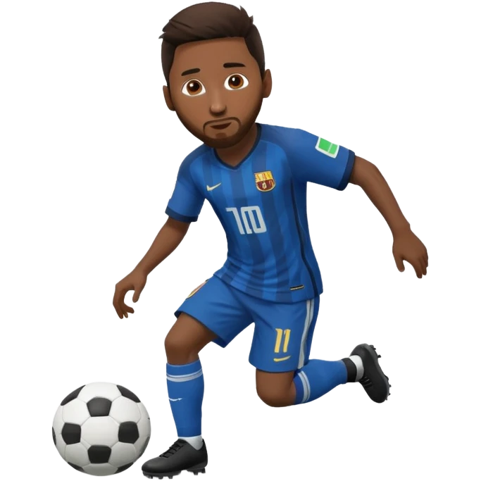 Messi dribbling emoji