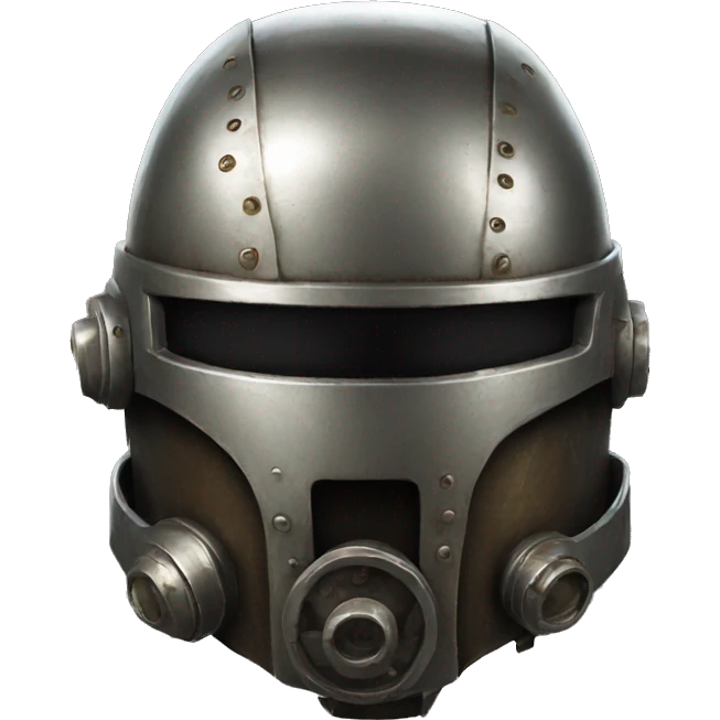 Iron color Helmet from fallout  emoji