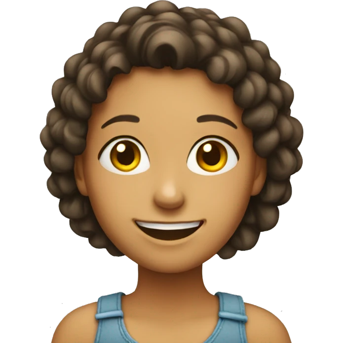 Smiling girl emoji
