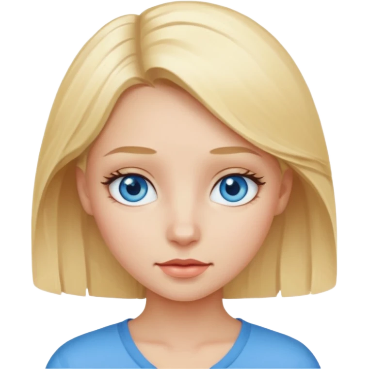 Девочка блондинка emoji