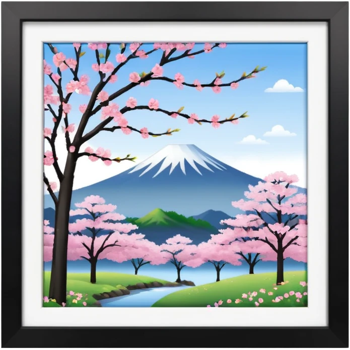 japan  trees nature pink the corner of the screen emoji