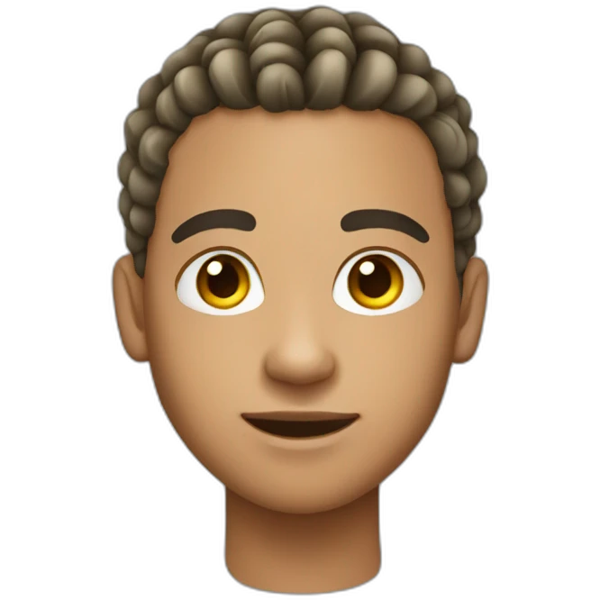 a light skin teenager man with cornrows  emoji
