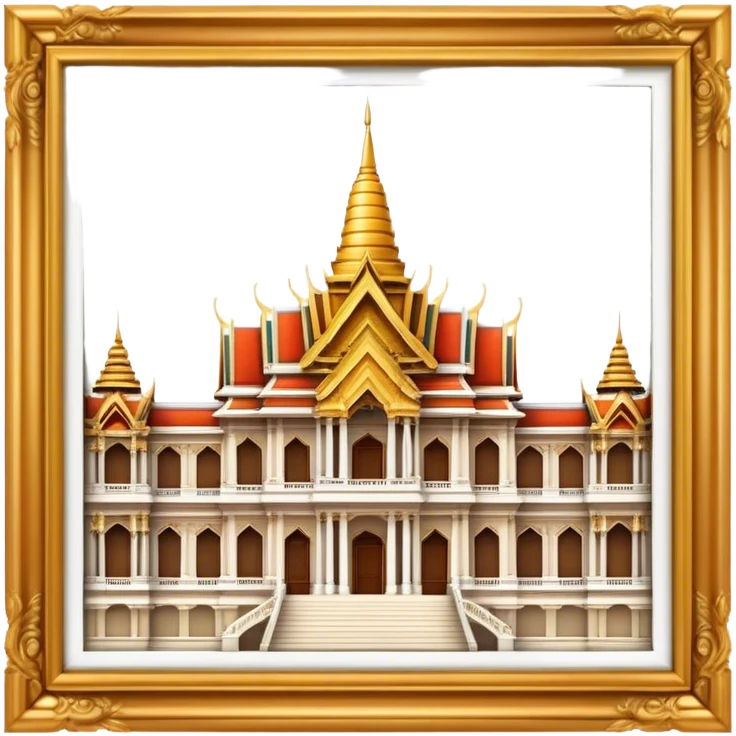Cinematic Realistic Grand Palace Landmark Emoji, showcasing opulent palace architecture rendered with rich textures and regal, dynamic lighting. emoji