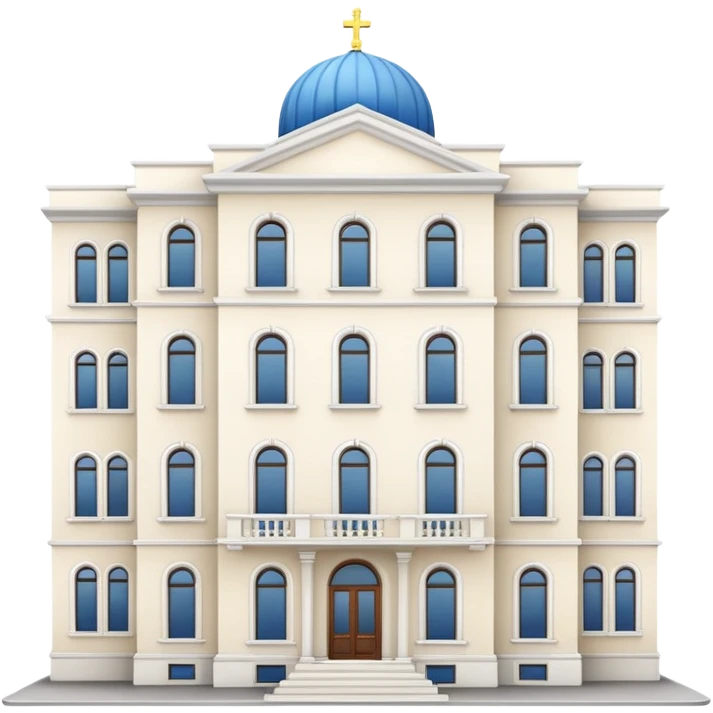 ukrinian white 5-storey building  emoji