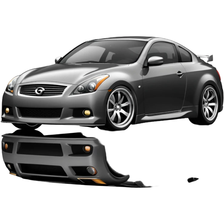 G37 coupe car lowered with dark mags darksliver car 10.5 rears emoji