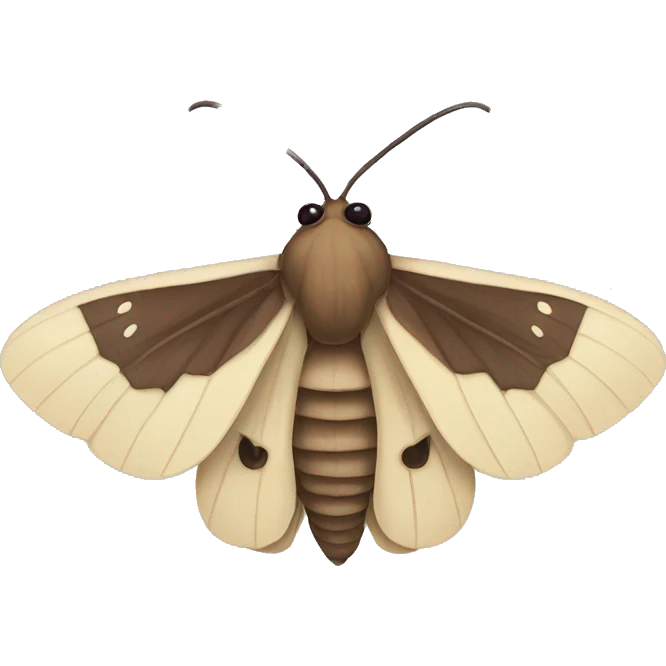 Moth that looks like mouths emoji