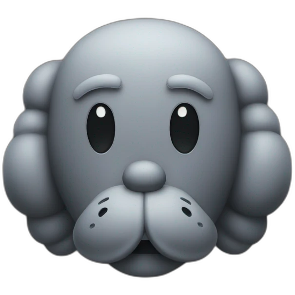 Kaws-head emoji