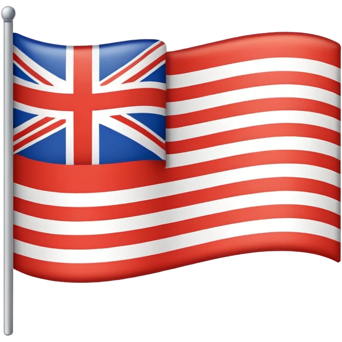 A simple flag with black and white horizontal lines, without any stars and black part emoji