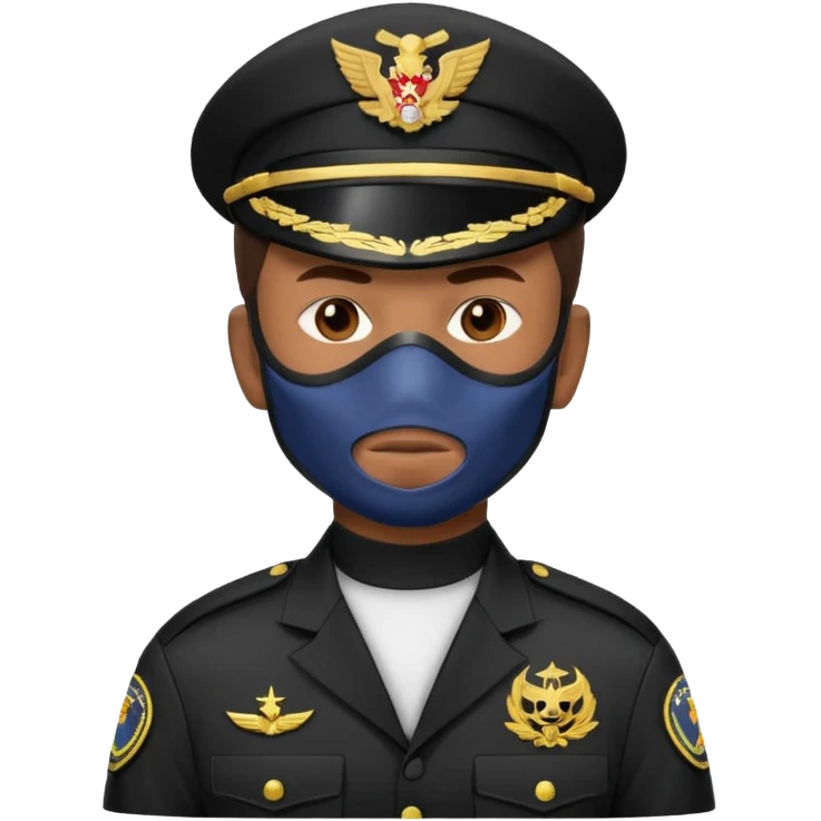 I want an emoji for a male filipino special action force officer with mask  emoji