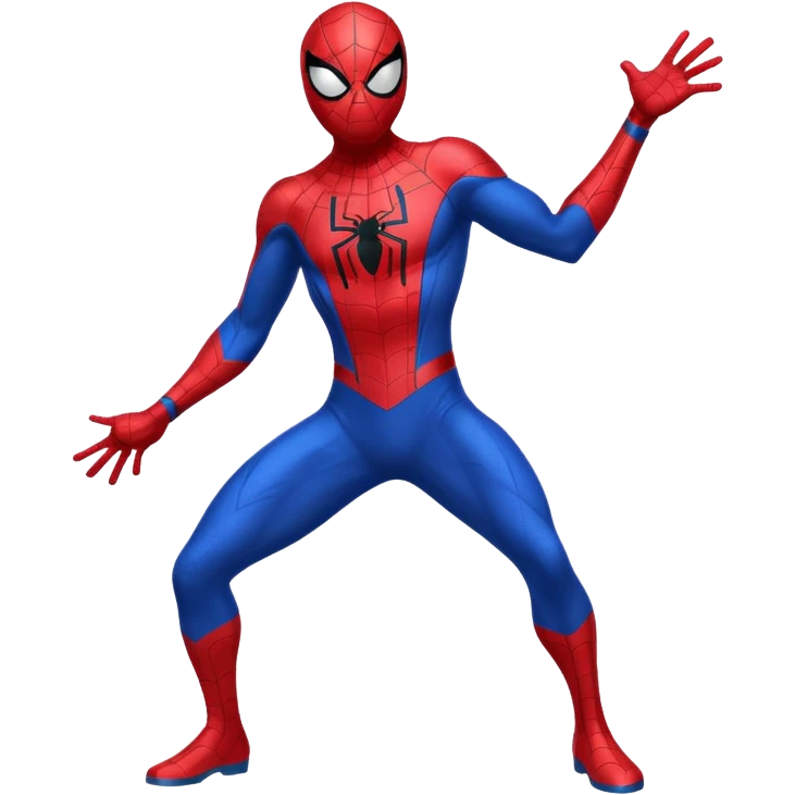 Spiderman full body doodle shock emoji