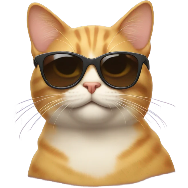 Cat with sunglasses emoji